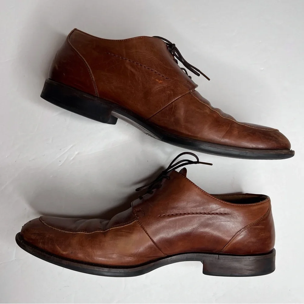 Johnston & Murphy Signature Series Brown Oxford Dress Shoes Size 11